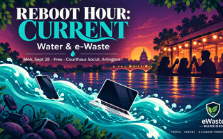 Reboot Hour: CURRENT | Water & e-Waste event poster